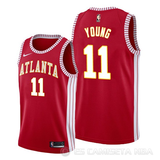 Camiseta Trae Young #11 Atlanta Hawks Classic Rojo - Haga un click en la imagen para cerrar